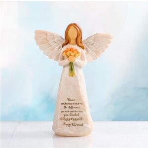 Retirement Gift - Angel Figurine with Flowers